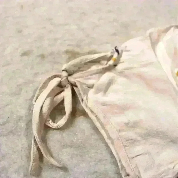 BLUE RAIN Girly Cottagecore Floral Embroidered Crop Peplum Blouse Top Women S - Picture 7 of 12